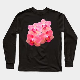 orchid floral orchids flower tendril Long Sleeve T-Shirt